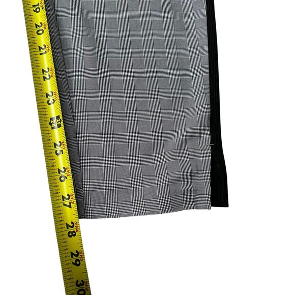 Athleta Black/Gray Plaid Brooklyn Ankle Pants Women's Size 10 | 26-43 - Picture 6 of 7